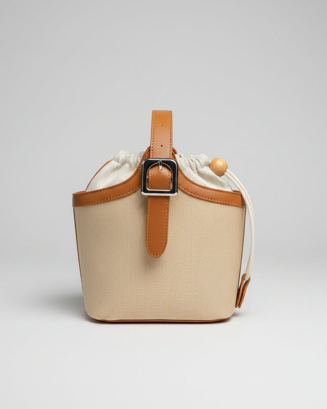Sac à main seau - Marron