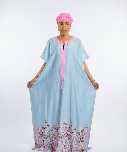 Robe en soie digitale - Gris