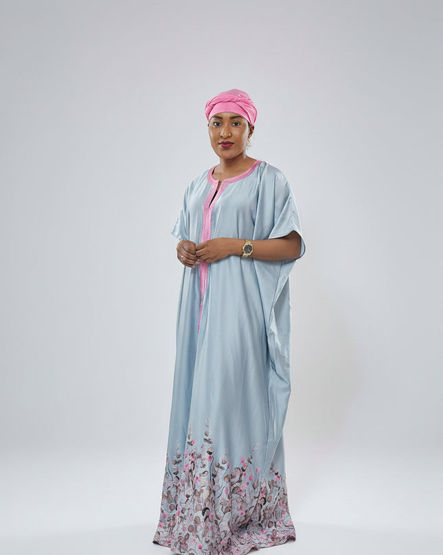 Robe en soie digitale - Gris