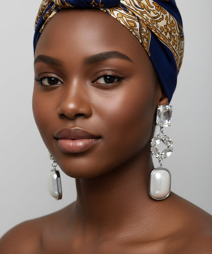 Boucles d’oreilles faiza - Blanc