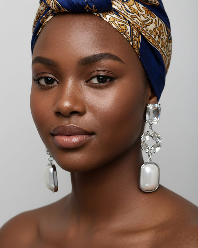 Boucles d’oreilles faiza - Blanc