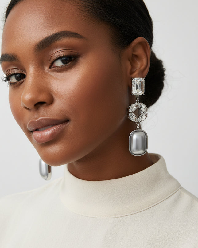 Boucles d’oreilles faiza - Gris