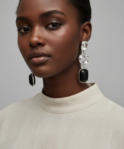 Boucles d’oreilles faiza - Noir