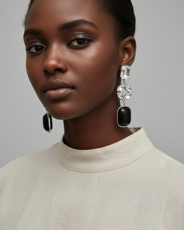 Boucles d’oreilles faiza - Noir