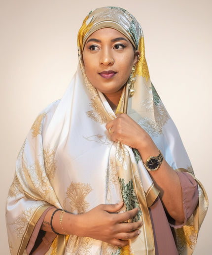 Foulard soie Aliyah - Jaune