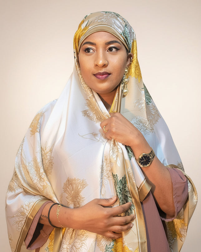 Foulard soie Aliyah - Jaune