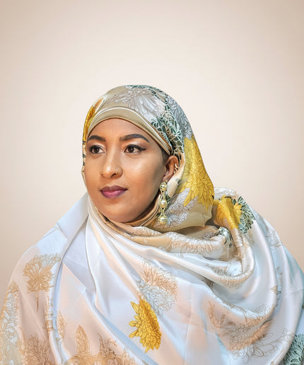 Foulard soie Aliyah - Jaune