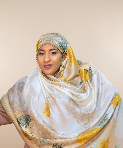 Foulard soie Aliyah - Jaune