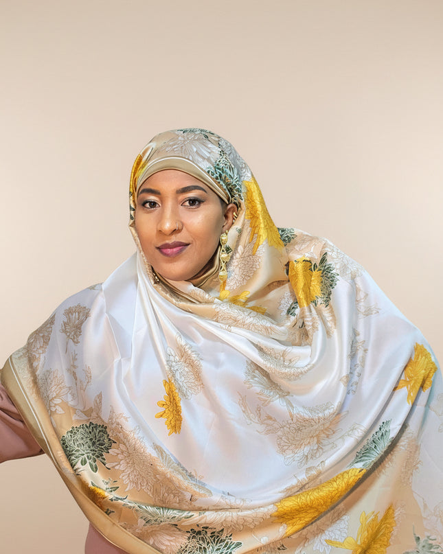 Foulard soie Aliyah - Jaune