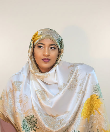Foulard soie Aliyah - Jaune