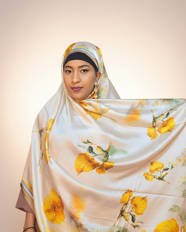 Foulard soie Aliyah - Beige