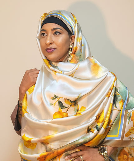 Foulard soie Aliyah - Beige