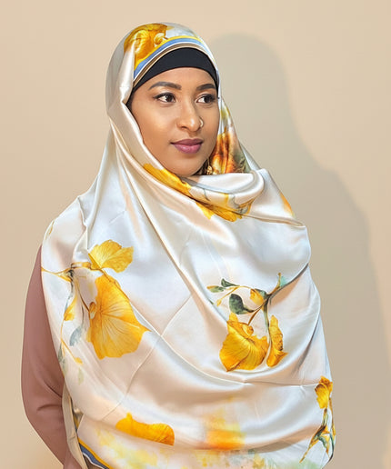 Foulard soie Aliyah - Beige