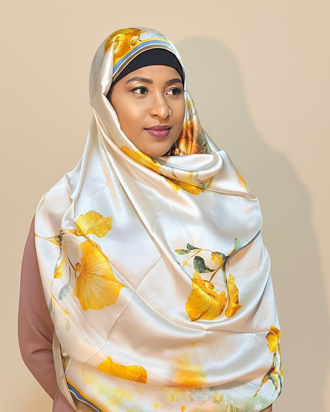 Foulard soie Aliyah - Beige