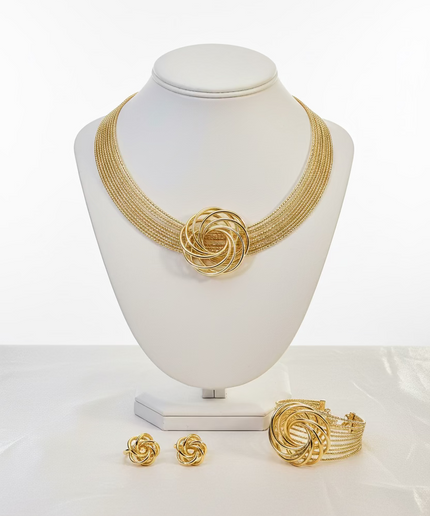 Set de bijoux or plaqué