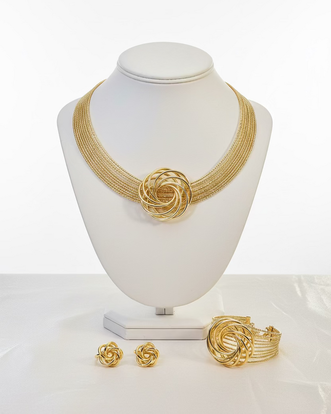 Set de bijoux or plaqué