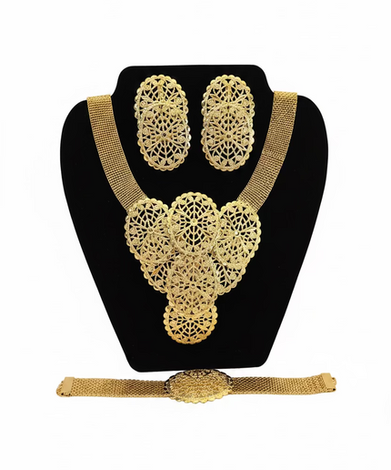 Parure amariah or plaqué 3pcs