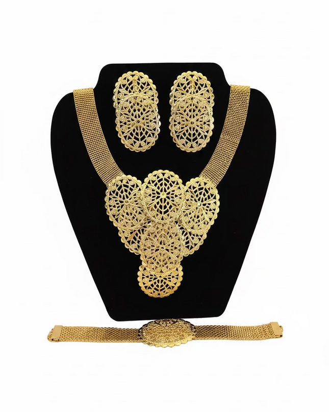 Parure amariah or plaqué 3pcs