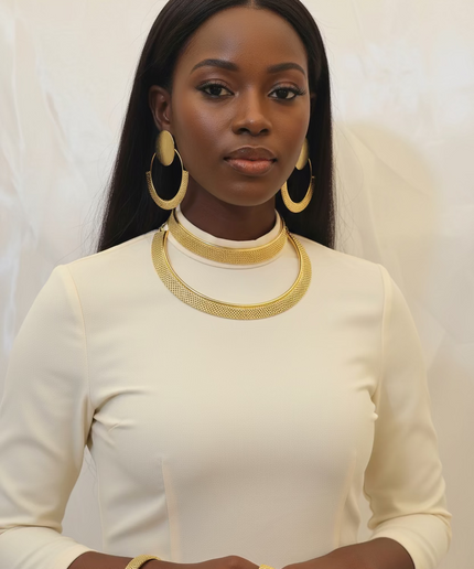 Bijoux or plaqué 4pcs