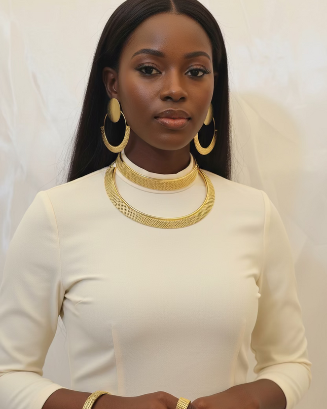 Bijoux or plaqué 4pcs
