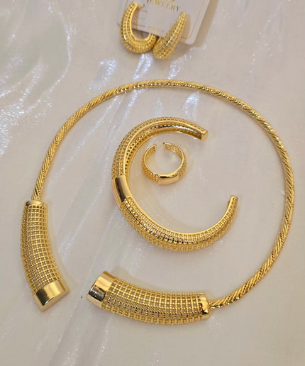 Bijoux or plaqué 4pcs