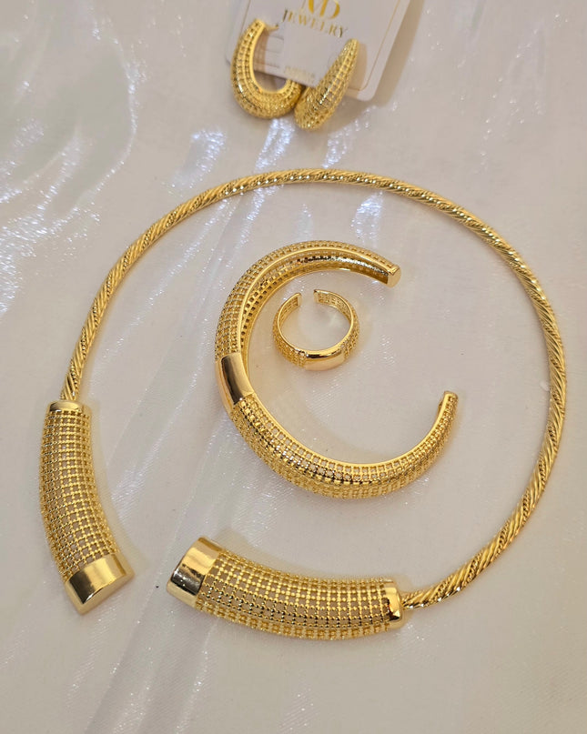 Bijoux or plaqué 4pcs