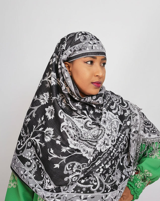 Pashmina - noir/blanc