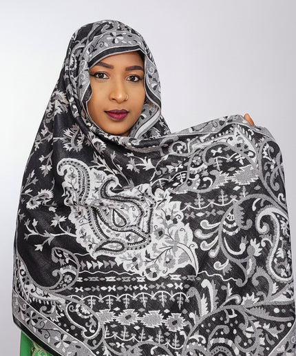 Pashmina - noir/blanc