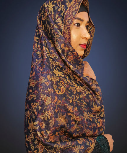 Pashmina - marron/gold
