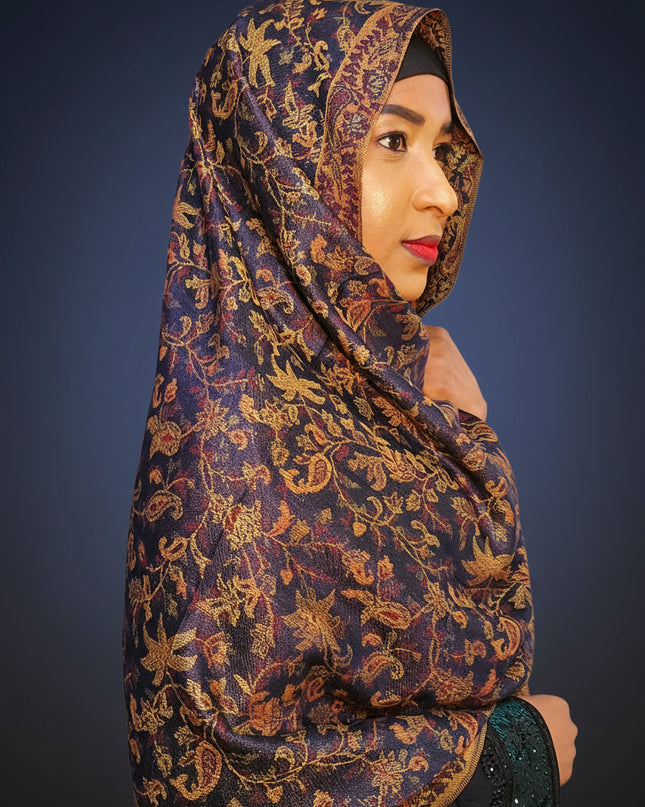 Pashmina - marron/gold