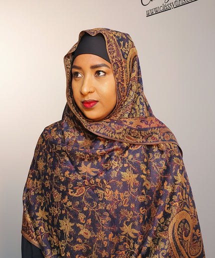 Pashmina - marron/gold