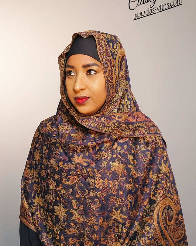Pashmina - marron/gold