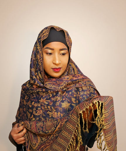 Pashmina - marron/gold