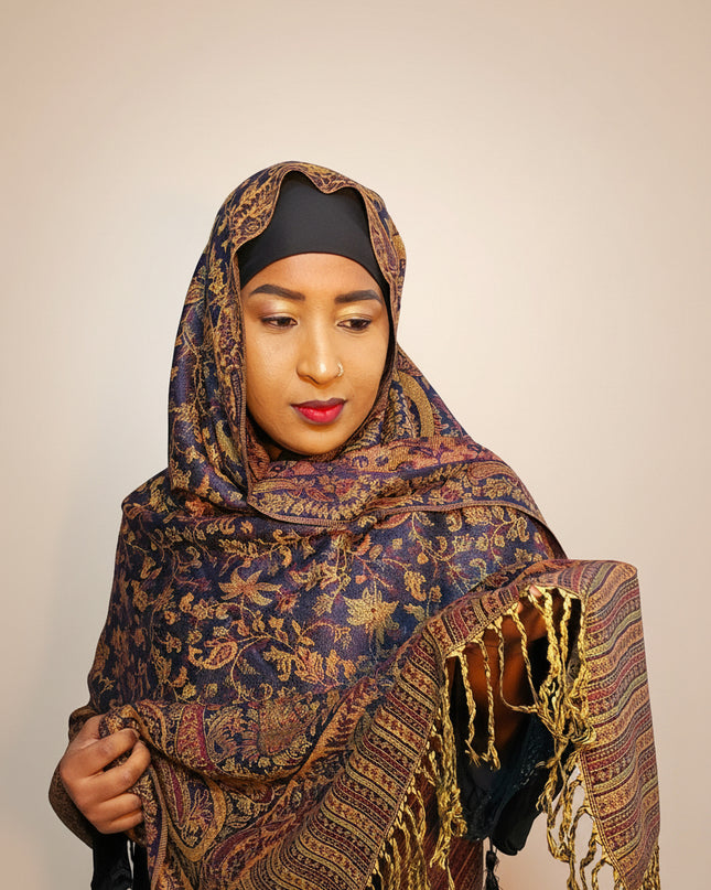 Pashmina - marron/gold