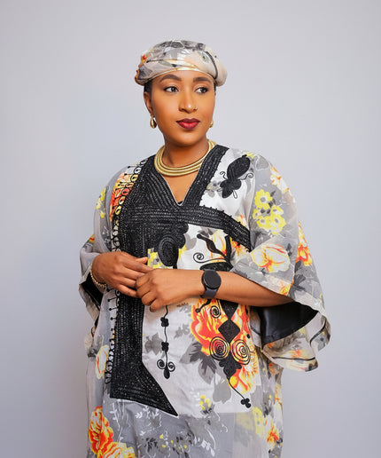 Ensemble 2en1 organza - Noir