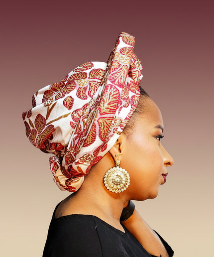 Chapeau nigérian grand - Rouge