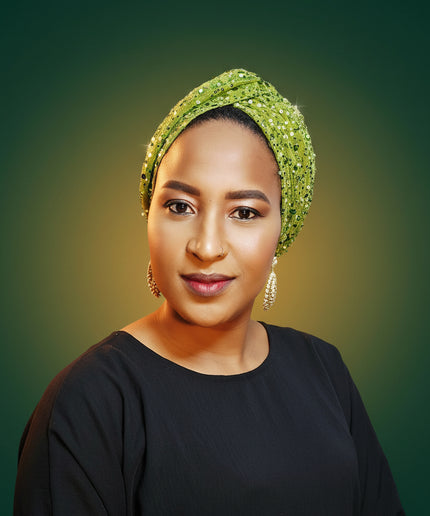 Turban pailleté - Vert