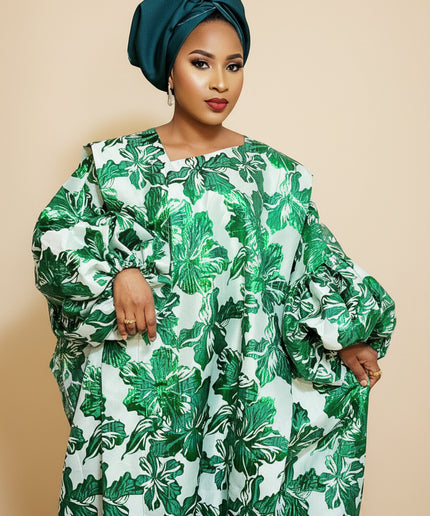 Boubou brocart bolanle - Vert