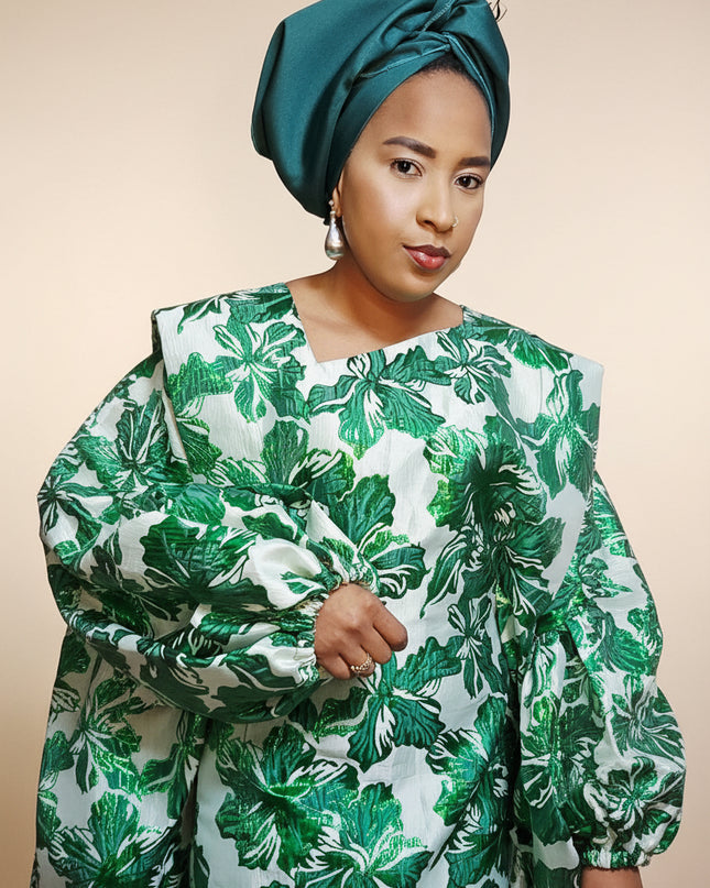 Boubou brocart bolanle - Vert