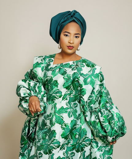 Boubou brocart bolanle - Vert