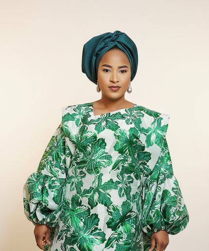 Boubou brocart bolanle - Vert