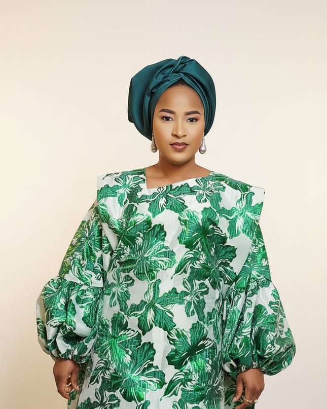 Boubou brocart bolanle - Vert