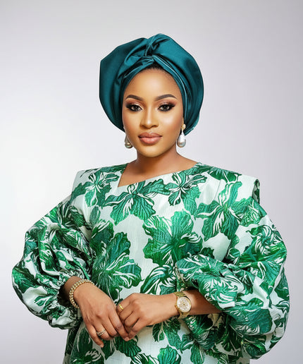 Boubou brocart bolanle - Vert