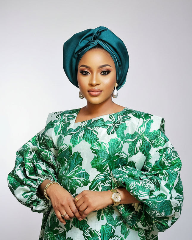 Boubou brocart bolanle - Vert