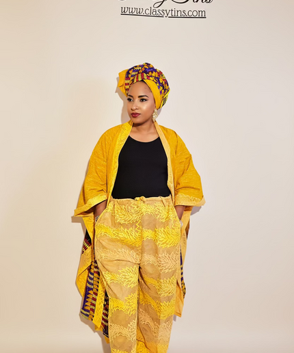 Ensemble dammy dentelle wax- Jaune gold