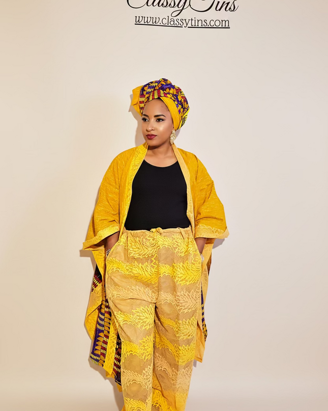 Ensemble dammy dentelle wax- Jaune gold