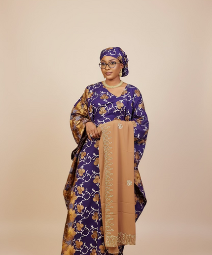 Dentelle nigeriane safiha - Violet