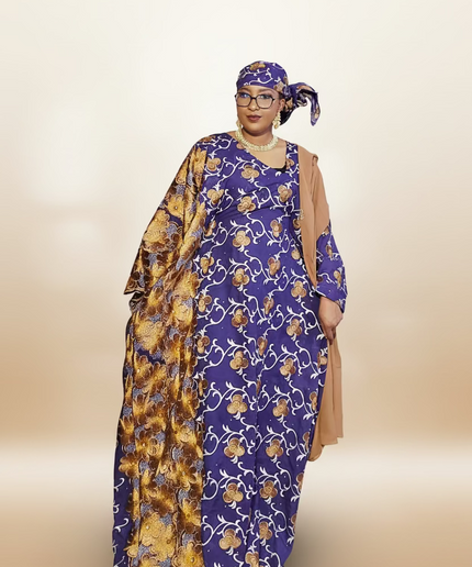 Dentelle nigeriane safiha - Violet