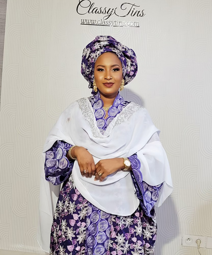 Dentelle nigeriane namira - Lavande