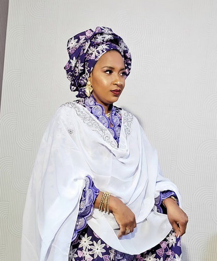 Dentelle nigeriane namira - Lavande